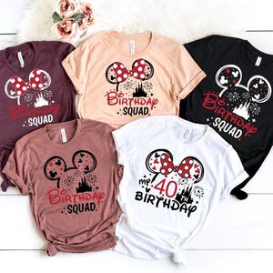 Custom Forty Years Old Shirt, Minnie Mickey Birthday Squad, Personalized Disney 40th Birthday Shirt, My 40th Birthday,Gift For 40th Birthday