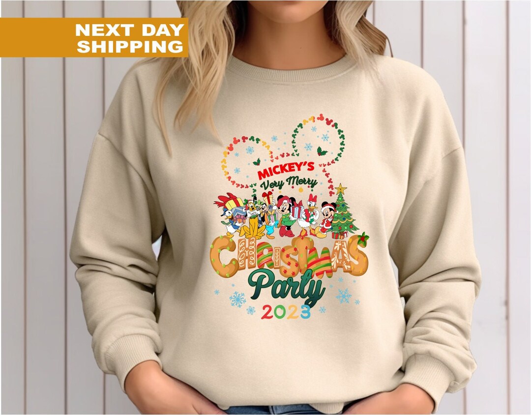Mickey Christmas Party Sweatshirt Matching Group Christmas Etsy