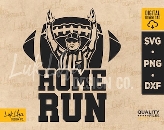 Home Run Season SVG, Rolig fotbollsmatchdag, Touchdownsäsong PNG, Matchdagsbasebollvibbar svg | Digital nedladdning