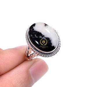 Handmade White Buffalo Turquoise Ring: Sterling Silver Adjustable Promise Ring