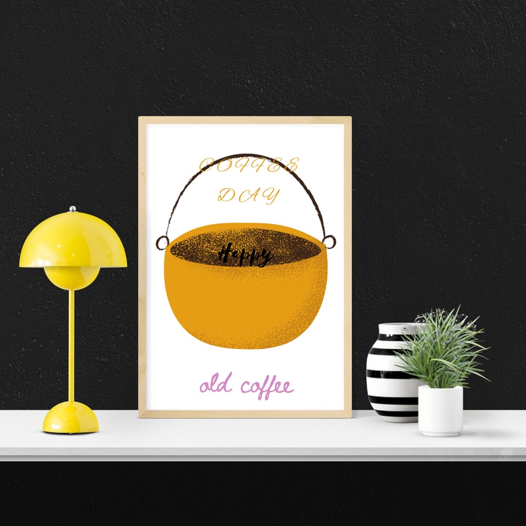Coffee Time Wall Art Instant Download Digital Art Printable Etsy