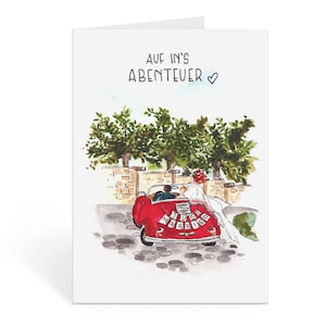 Auf ins Abenteuer, Hochzeitskarte