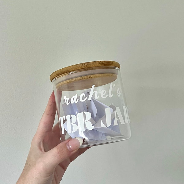 tbr jar | personalised