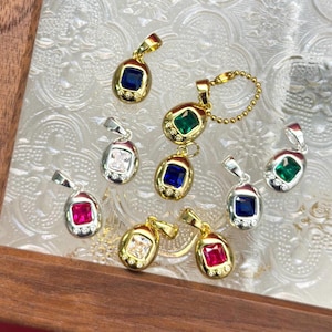 Colgante de mascota digital virtual retro chapado en oro de 18 quilates/S925 con gema de circón, joyería Y2K, juguetes infantiles de los 90, dije de mascota con forma de huevo, Gemagotchi