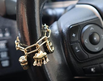Make Ur Car Charm, Steering Wheel Chain, Car Hanging Deco, Car Ornament, Car Jewellery, Car Accessories, personalized Car Gift, Boho, Kawaii