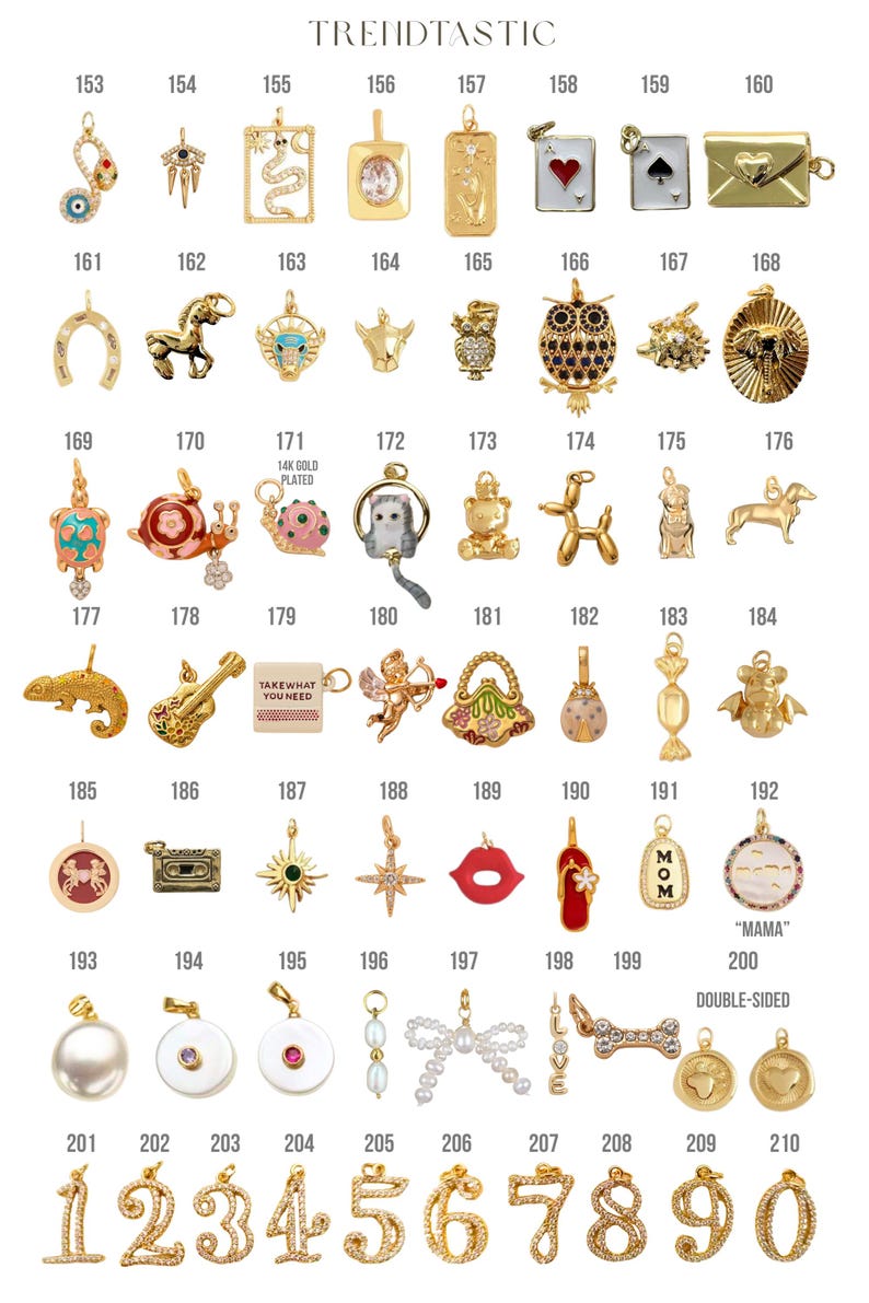 Charm Brooch Make Your Own Pin Customizable Safety Pin Purse Handbag Backpack Cardigan Fashion 18K Gold Plated Personalized Pin image 8
