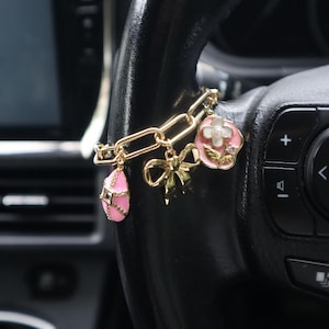 Make Ur Car Charm, Steering Wheel Chain, Car Hanging Deco, Car Ornament, Car Jewellery, Car Accessories, personalized Car Gift, Boho, Kawaii