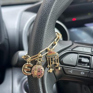 Make Ur Car Charm, Steering Wheel Chain, Car Hanging Deco, Car Ornament, Car Jewellery, Car Accessories, personalized Car Gift, Boho, Kawaii