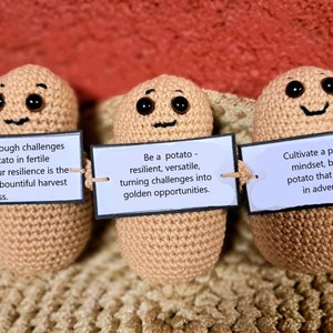 Motivational potato crochet pattern