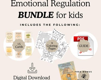 Rutina de calma imprimible • Kit de herramientas de regulación emocional para niños (PDF)