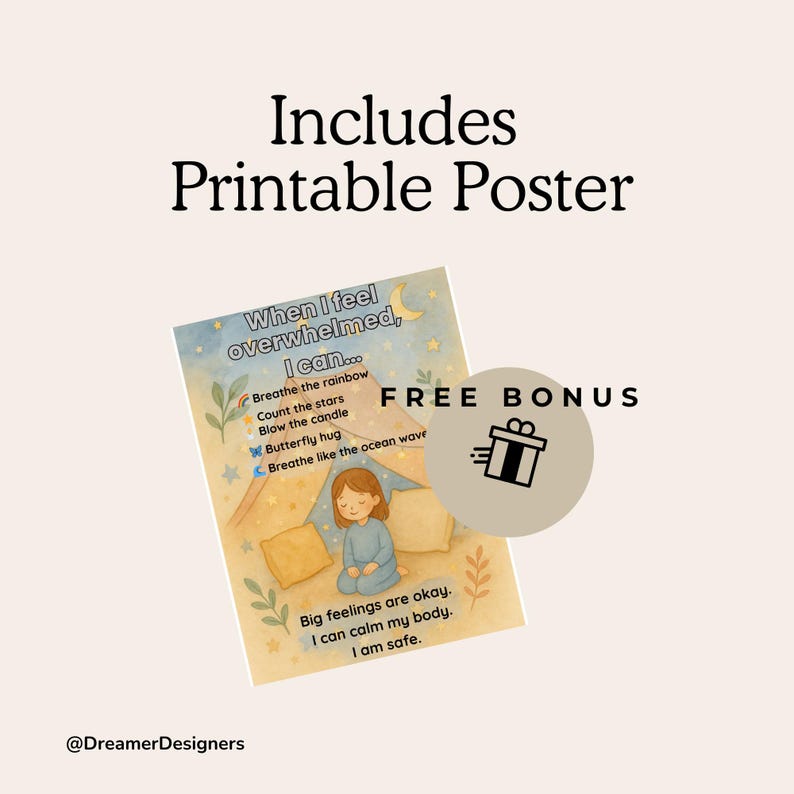 Calm Down Routine Printable • Kids Emotional Regulation Toolkit (PDF ...