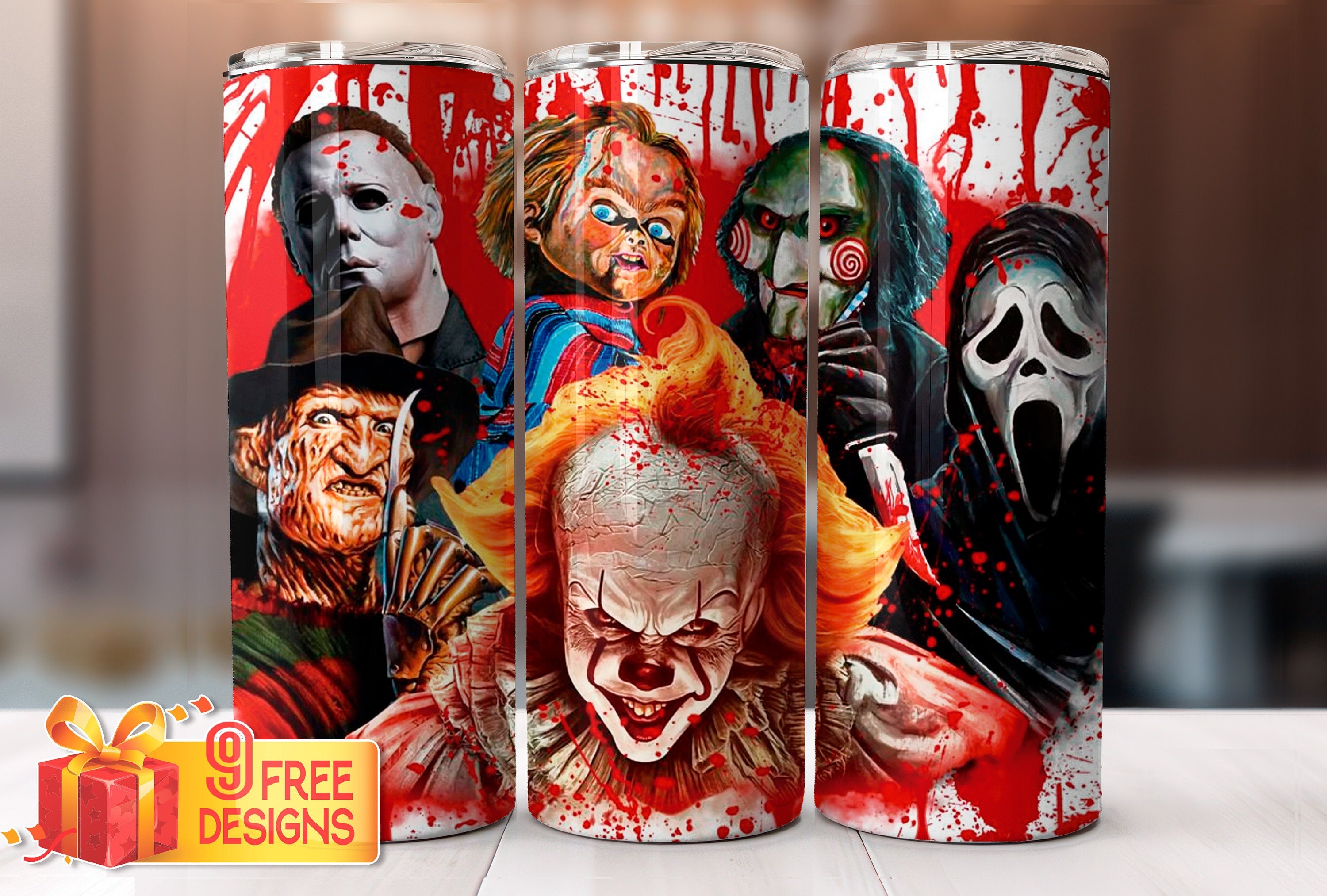 Horror Friends  Sublimation Tumbler Transfer – Griffin Expressions