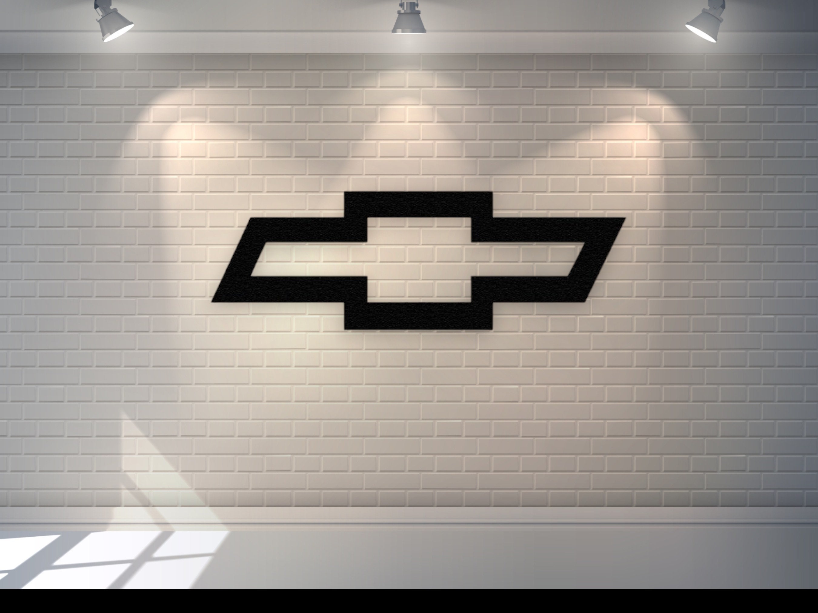 Chevrolet Logo Silhouette Metal Wall Artcar Metal Wall Art - Etsy