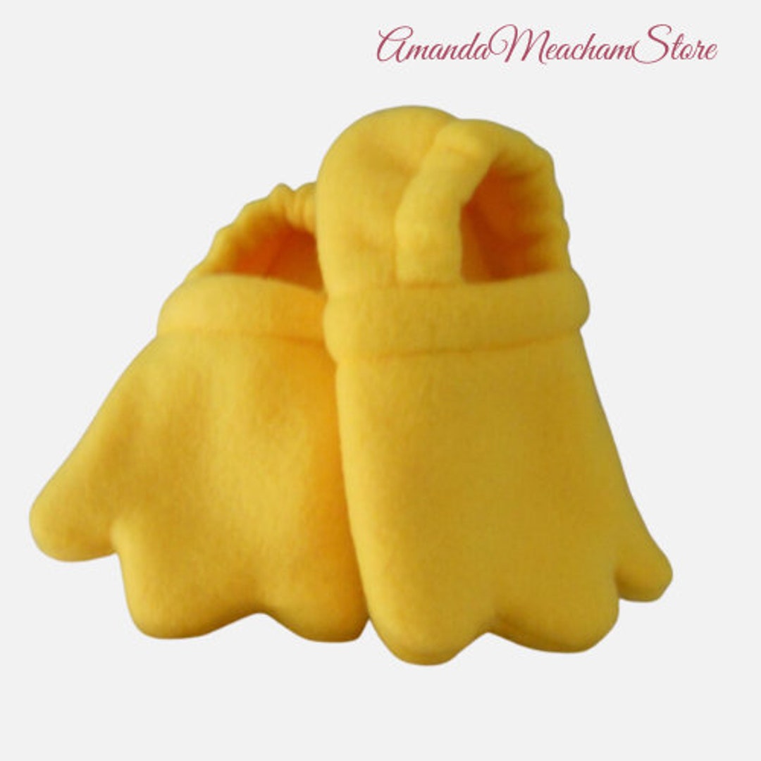 Yellow or Orange Fleece Duck Feet Baby Shoes Fleece Duck Etsy