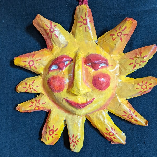 Paper Mache Sun Masks for wall hangings