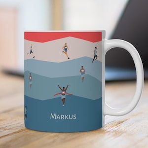 Jogger Gift Running Mug Runner Gift Marathon Gifts Jogging Coffee Mug Running Mug Race Tea Cup