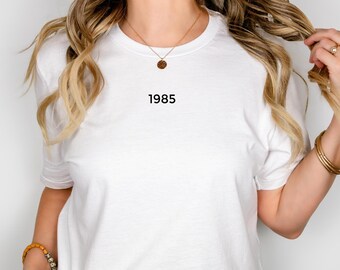 Birthday, Year, Year of Birth, 40th Birthday, 20th, 30th, 50th, 18th Birthday, Gift, Minimalist T-Shirt