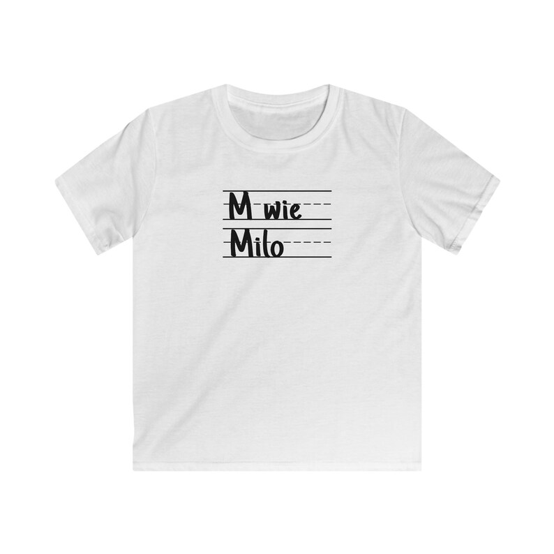 School enrollment shirt school start primary school T-shirt with name ABC schoolchild T-shirt girls and boys White