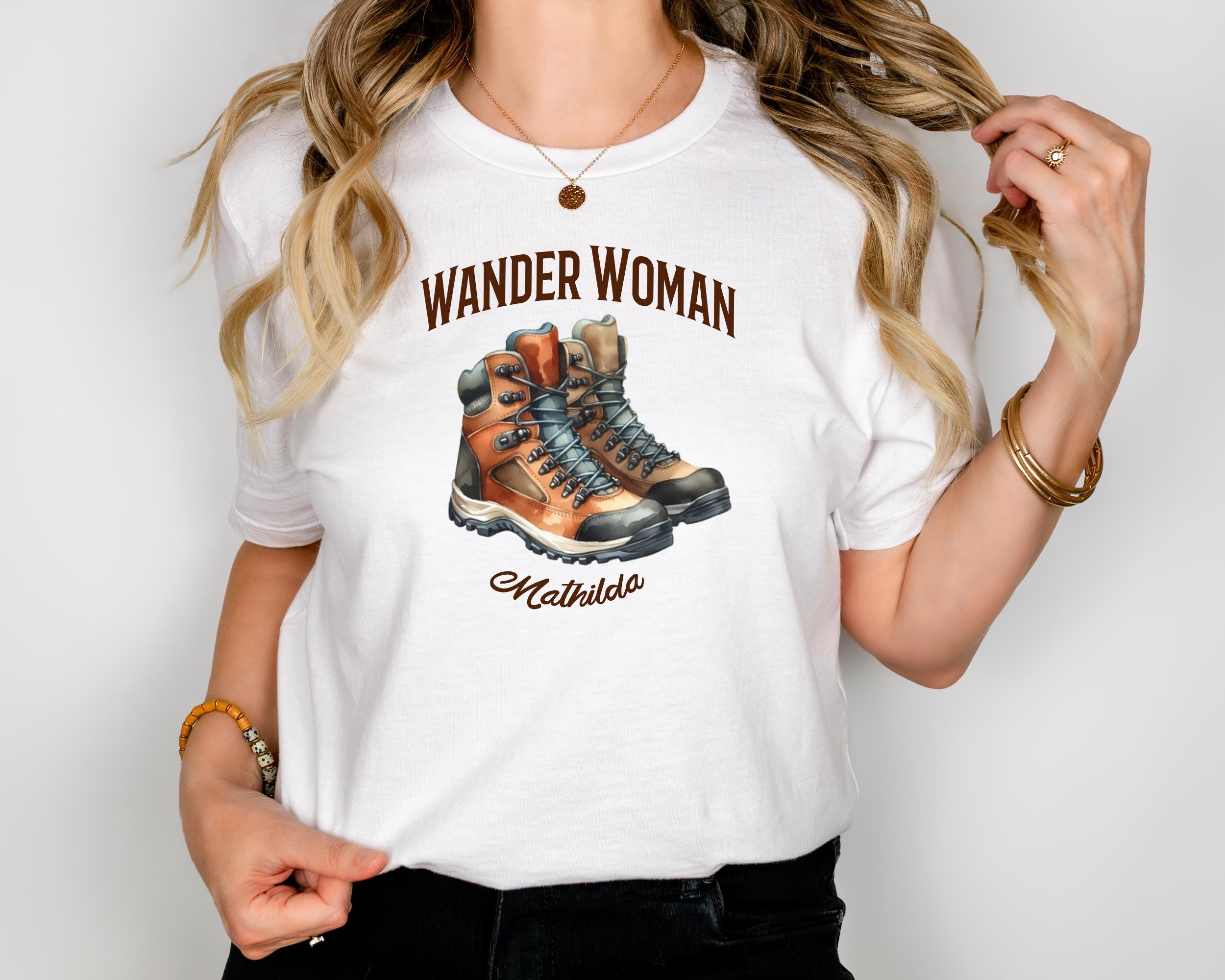 Hiking T-Shirt Hiker Gift Hiking Clothing Personalized Shirt Wander Woman Mountain Guy Women Men Mountain Lover Mountaineering