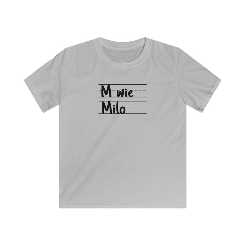 School enrollment shirt school start primary school T-shirt with name ABC schoolchild T-shirt girls and boys Sport Grey