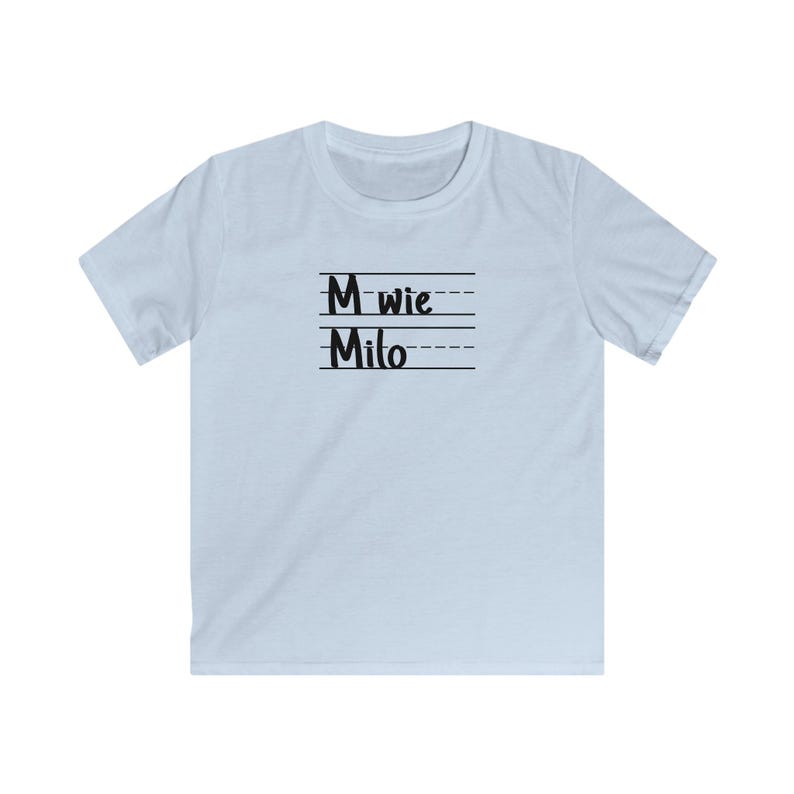 School enrollment shirt school start primary school T-shirt with name ABC schoolchild T-shirt girls and boys Light Blue