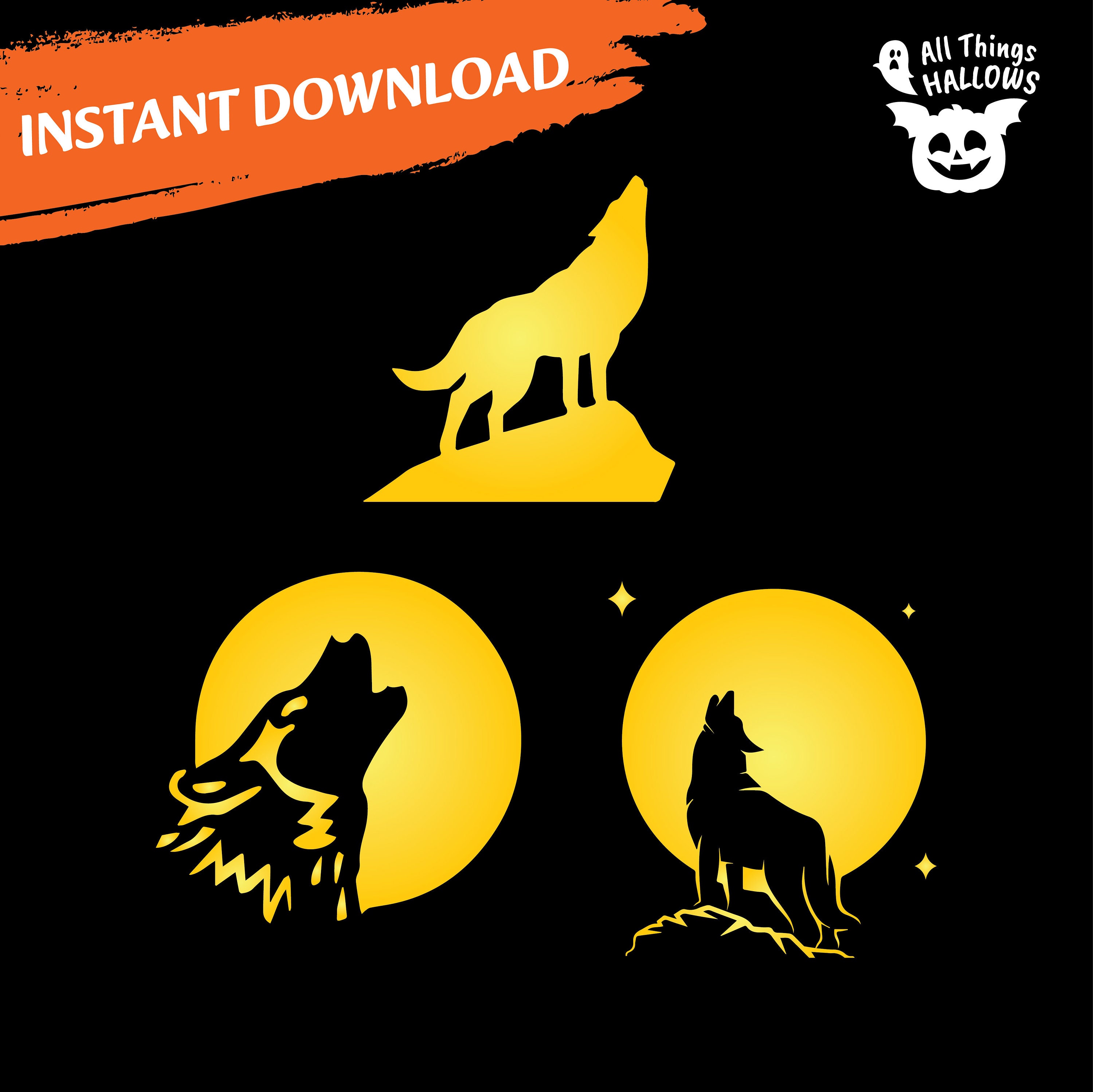 WOLF Pumpkin Carving Stencil Templates Halloween Jack O Lantern Pattern wolf-pumpkin-carving-stencil-templates-halloween-jack-o-lantern-pattern