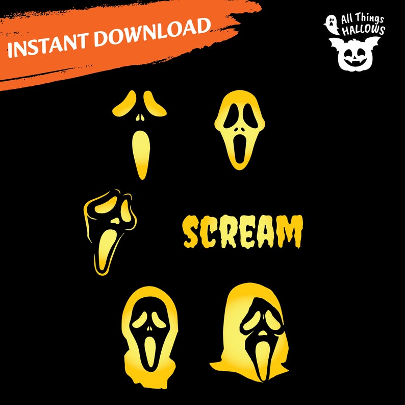 Ghost Face Scream Horror Movie Printable Pumpkin Stencil Template ghost-face-scream-horror-movie-printable-pumpkin-stencil-template
