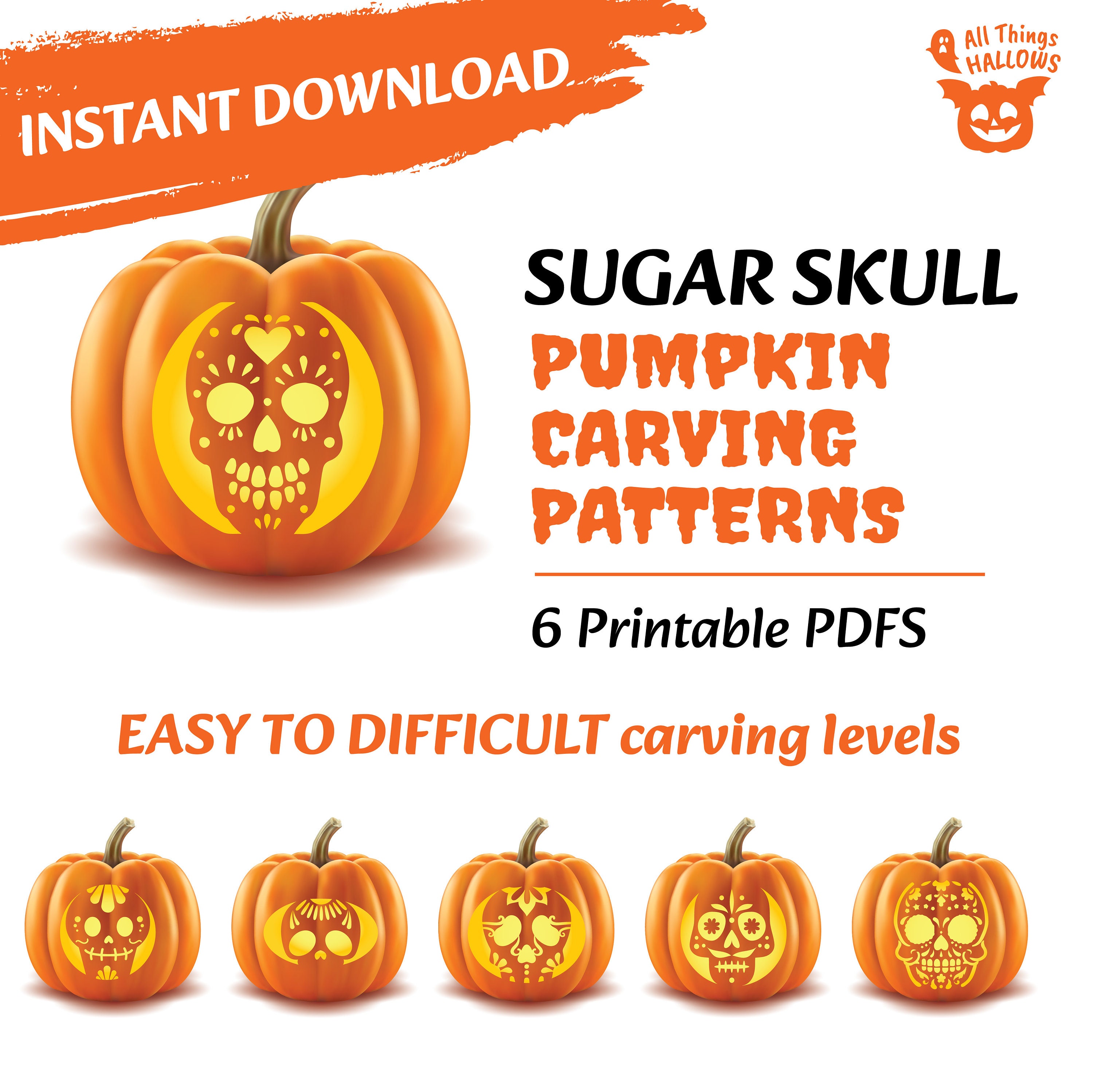 Skull Pumpkin Stencil printable-skull-pumpkin-stencil