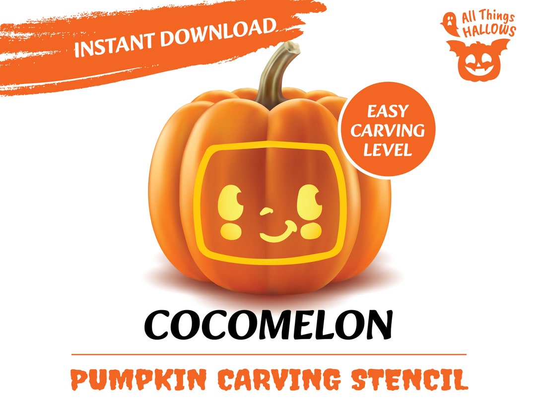 COCOMELON Pumpkin Carving Stencil Template Halloween Jack O