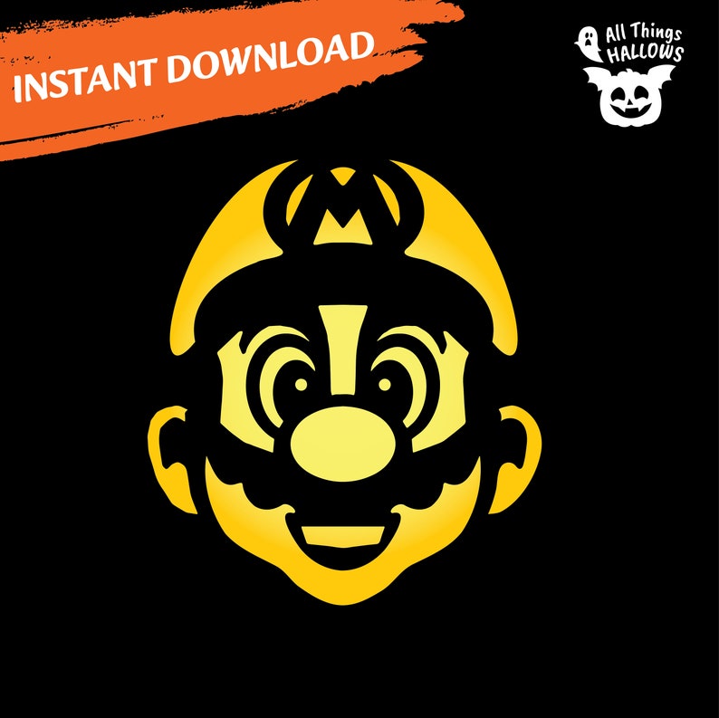 Creative Super Mario Pumpkin Carving Stencil Instant Download PDF Etsy creative-super-mario-pumpkin-carving-stencil-instant-download-pdf-etsy