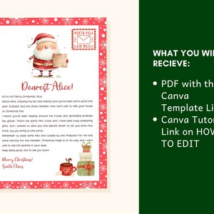 EDITABLE Letter From Santa Template easy A4 Size Printable - Etsy