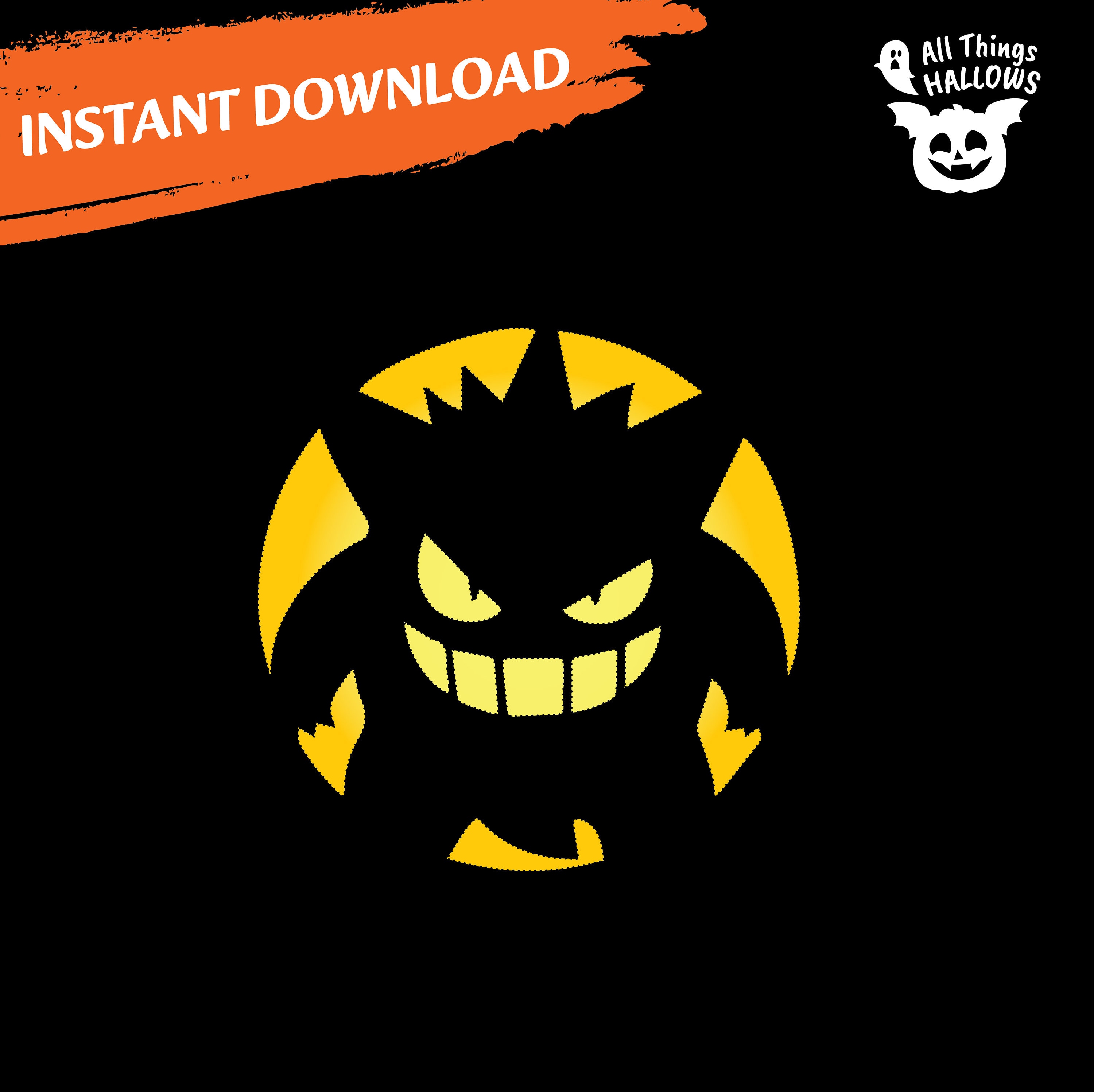 GENGAR Pumpkin Carving Stencil Template Halloween Jack O Lantern gengar-pumpkin-carving-stencil-template-halloween-jack-o-lantern