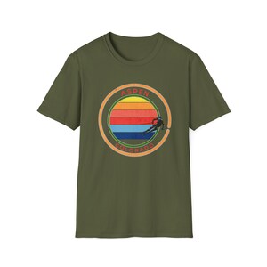 Aspen Sun Skier T-Shirt, Trendy Fun Skiing tshirt, Father&#39;s Day Gift, Snowboarding t-shirt, Christmas t shirt, Colorado