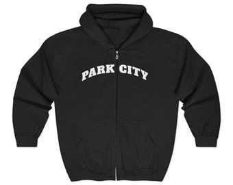 Sudadera con capucha y cremallera completa de Park City: sudadera moderna para esquiar y hacer snowboard
