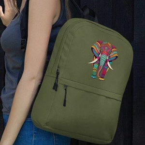 Elefanten Batik Design Rucksack A