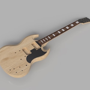 Gibson SG 3D-bestanden schaal 1: 1 | CNC-bestanden | Gitaarabonnement