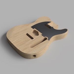 Fender Telecaster gemodificeerde gitaarbody 3D CAD-bestanden schaal 1: 1 | CNC-bestanden | DIY-project | 3D-printen