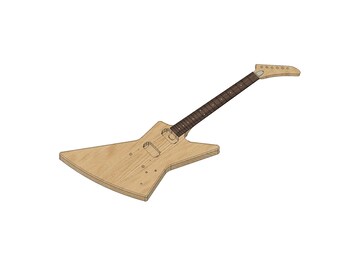 ESP MX-250 Explorer 3D | CNC Files | Guitar Plan - Etsy