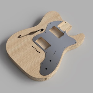 Fender Telecaster Thinline semi-holle gitaarbody 3D CAD-bestanden schaal 1: 1 | CNC-bestanden | Gitaarabonnement | 3D-printen