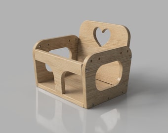 Niños pequeños balancean archivos CAD 3D Escala 1:1 / Plano de muebles CNC / Madera contrachapada / DIY Kids