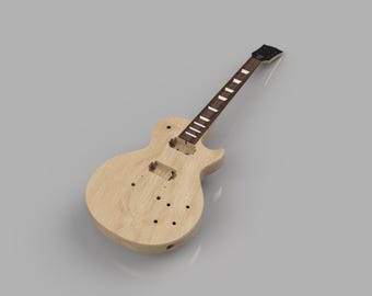Gibson '59 Les Paul 3D / Archivos CNC / Plano de guitarra