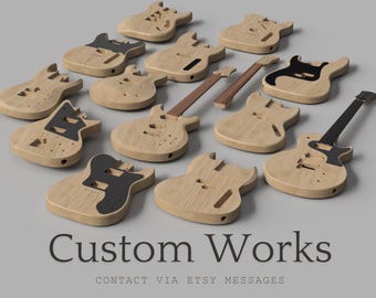 フェンダー ストラトキャスター ギターネック 3D CAD ファイル: CNC