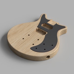 Rode speciale Gibson hybride gitaarbody 3D CAD-bestanden schaal 1: 1 | CNC-bestanden | DIY-project | 3D-printen