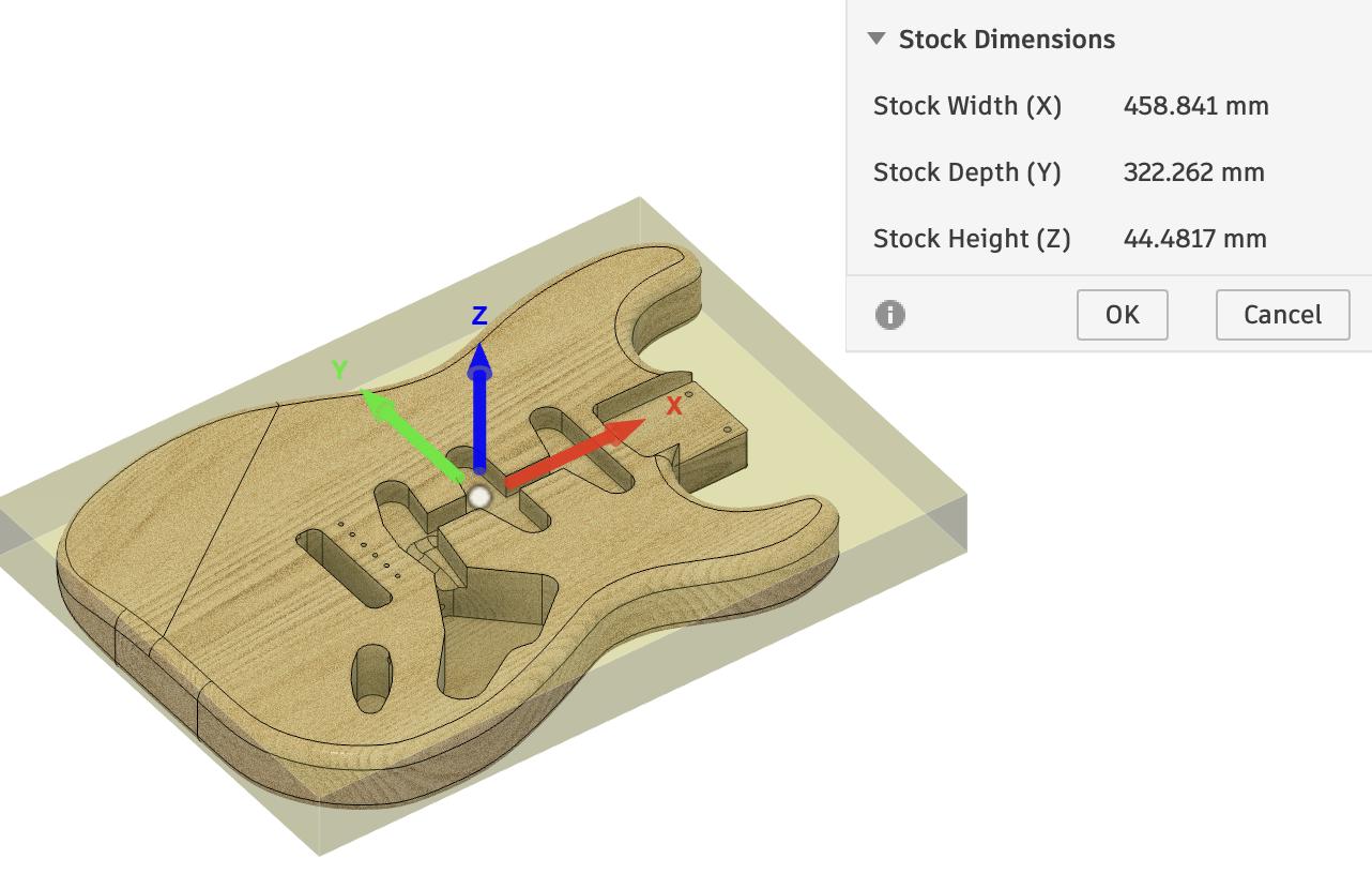 Fender Stratocaster Body 3D CAD Files 1:1 Scale | CNC Plan | DIY