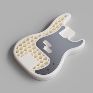 Fender Precision Bass Guitar Body 3D CAD files 1:1 Scale | 3D Printing