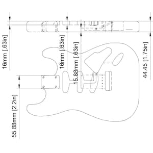 Fender Stratocaster 3D Files 1:1 Scale CNC Files Guitar Plan 3D ...