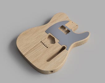 Archivos CAD 3D del cuerpo de la guitarra Telecaster SH: Plano CNC (Descarga digital)