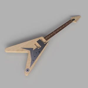 Gibson Flying V 58&#39;&#39; 3D CAD Files 1:1 Scale | CNC Files | Guitar Plan