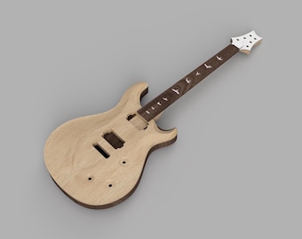 File CNC PRS Custom 22 / Progetto chitarra / CAD 3D