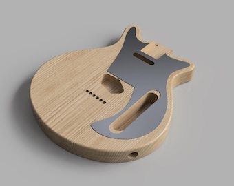 Telecaster Hybrid Guitar Body 3D CAD Files: CNC DIY Project (Digital Download)